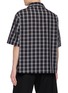 Back View - Click To Enlarge - STUDIO NICHOLSON - Checkered Camp Collar Cotton Shirt