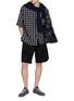 Figure View - Click To Enlarge - STUDIO NICHOLSON - Checkered Camp Collar Cotton Shirt