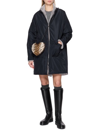Figure View - Click To Enlarge - KRUF - Reversible Long Coat