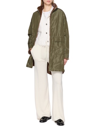 Figure View - Click To Enlarge - KRUF - Reversible Long Coat