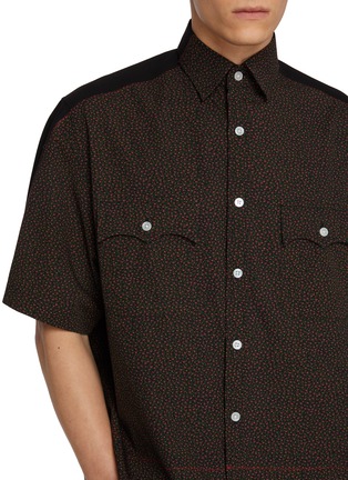  - KOLOR - Panelled Floral Cotton Shirt