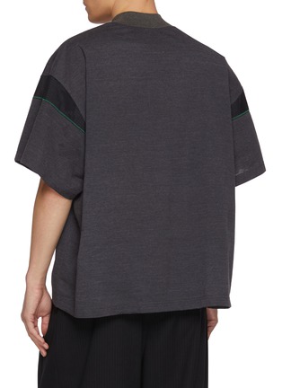 Back View - Click To Enlarge - KOLOR - Logo Embroidered Mock Neck Top