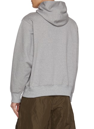 Back View - Click To Enlarge - KOLOR - Graphic Print Cotton Hoodie