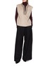 Figure View - Click To Enlarge - KRUF - Mink Fur Trim Vest