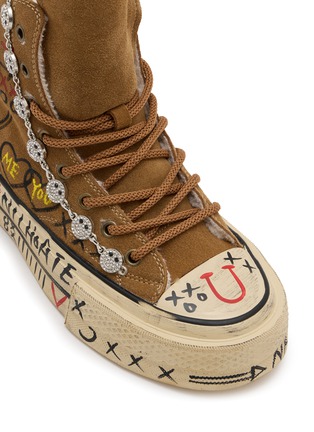 Detail View - Click To Enlarge - NAN-KU COUTURE - Embellished High Top Women's Sneakers