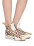 Figure View - Click To Enlarge - NAN-KU COUTURE - Embellished High Top Women's Sneakers