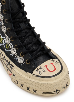 Detail View - Click To Enlarge - NAN-KU COUTURE - Embellished High Top Women's Sneakers