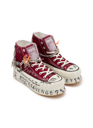 Detail View - Click To Enlarge - NAN-KU COUTURE - Embellished High Top Women's Sneakers