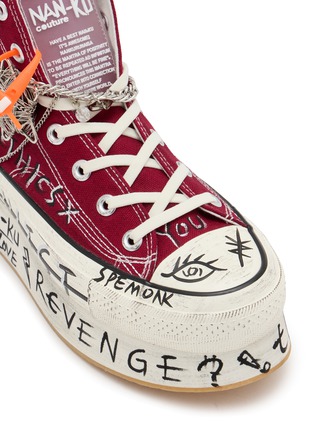 Detail View - Click To Enlarge - NAN-KU COUTURE - Embellished High Top Women's Sneakers