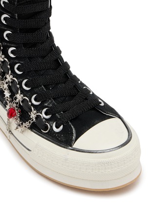 Detail View - Click To Enlarge - NAN-KU COUTURE - Embellished High Top Women's Sneakers