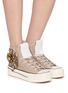 Figure View - Click To Enlarge - NAN-KU COUTURE - Embellished High Top Women's Sneakers
