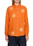 SUZUSAN Flower Tie-Dye Linen Shirt