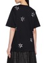 Back View - Click To Enlarge - SUZUSAN - Flower Shibori Motif Giza Cotton T-Shirt