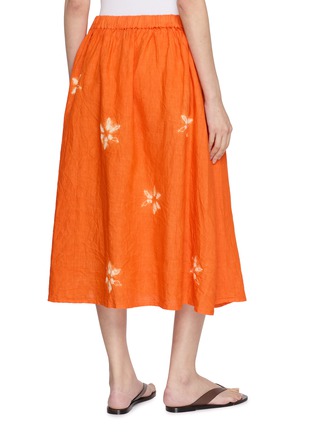 Back View - Click To Enlarge - SUZUSAN - Floral Motif Elasticated Waistband Skirt