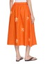 Back View - Click To Enlarge - SUZUSAN - Floral Motif Elasticated Waistband Skirt