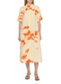 SUZUSAN Tie-Dye Linen Shirt Dress