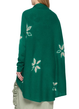 Back View - Click To Enlarge - SUZUSAN - Floral Cashmere Long Cardigan