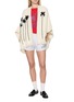 Figure View - Click To Enlarge - WEHVE - Bella Palm Embroidered Knit Cardigan