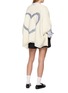 Figure View - Click To Enlarge - WEHVE - Bella Heart Embroidered Knit Cardigan