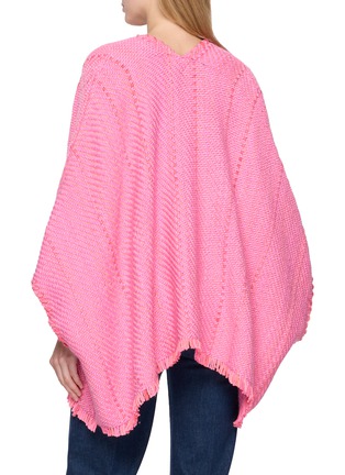 Back View - Click To Enlarge - WEHVE - Bella Flamingo Textured Knit Cardigan