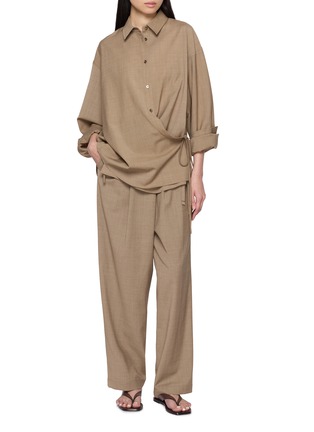 Figure View - Click To Enlarge - LE17SEPTEMBRE - Overwrap Wide Trousers