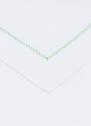 Detail View - Click To Enlarge - CELSO DE LEMOS - Ivy King Size Duvet Cover — Olivine