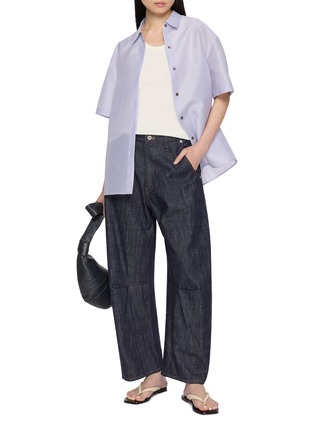 Figure View - Click To Enlarge - LE17SEPTEMBRE - Structured Sheer Shirt