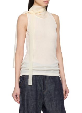 Detail View - Click To Enlarge - LE17SEPTEMBRE - Semi Sheer Sleeveless Top