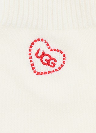Detail View - Click To Enlarge - UGG - Love '26 Rib Knit Slouchy Quarter Crew Socks