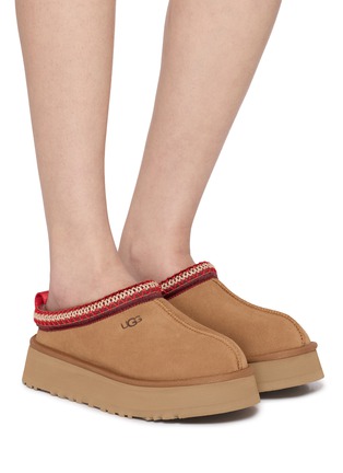 Figure View - Click To Enlarge - UGG - Tazz Suede Platform Mules