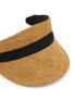 Detail View - Click To Enlarge - JENNIFER OUELLETTE - Summer Straw Groisgrain Visor