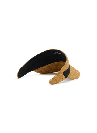 Figure View - Click To Enlarge - JENNIFER OUELLETTE - Summer Straw Groisgrain Visor