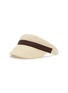 JENNIFER OUELLETTE Summer Straw Groisgrain Visor