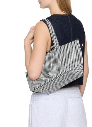 Figure View - Click To Enlarge - SOFTROMAINE BAGS - Origami Knit Rectangle Tote Bag