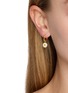 Figure View - Click To Enlarge - WILHELMINA GARCIA - 18K Gold Plated Daisy Hoop Earrings