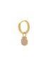 WILHELMINA GARCIA 18K Gold Plated Shell Hoop Earrings