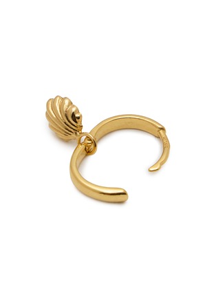 Detail View - Click To Enlarge - WILHELMINA GARCIA - 18K Gold Plated Under the Sea Hoop Earrings