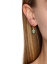 Figure View - Click To Enlarge - WILHELMINA GARCIA - 18K Gold Plated Turtle Hoop Earrings