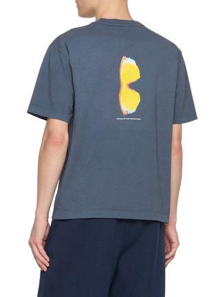 Back View - Click To Enlarge - DISTRICT VISION - Sunglasses Print California Cotton T-Shirt