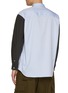Back View - Click To Enlarge - COMME DES GARÇONS HOMME - Contrast Sleeve Cotton Shirt