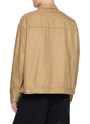 Back View - Click To Enlarge - COMME DES GARÇONS HOMME - Zip Up Workwear Jacket