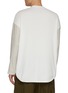 Back View - Click To Enlarge - COMME DES GARÇONS HOMME - Striped Sleeve Panel Cotton Linen Sweatshirt