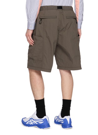 Back View - Click To Enlarge - COMME DES GARÇONS HOMME - Utility Belted Elasticated Waistband Shorts