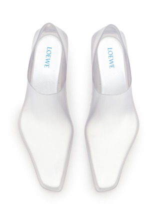 Detail View - Click To Enlarge - LOEWE - Emily 45 PVC Aqua Booties