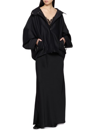 Figure View - Click To Enlarge - R2W - Kaela Lace Panel Silk Dress