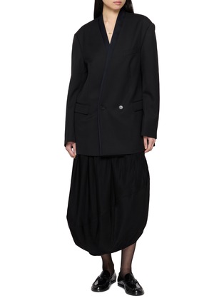 Figure View - Click To Enlarge - R2W - Kelis Asymmetrical Panel Balloon Skirt