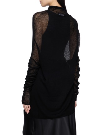 Back View - Click To Enlarge - R2W - Lago Turtleneck Wool Knit Top