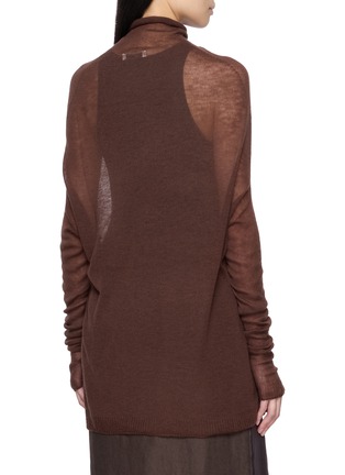 Back View - Click To Enlarge - R2W - Lago Turtleneck Wool Knit Top