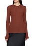 R2W Arben Ribbed Wool Cashmere Knit Top