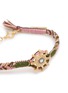Detail View - Click To Enlarge - MARIE LAURE CHAMOREL - Sterling Silver Silk Yarn Diamond Bracelet
